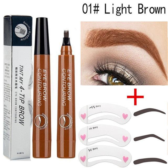 Eyelash Mascara 4D Silk Fiber Long Curling Black Waterproof Silicone Brush Head Lengthening Thicker (M2)(1U86)