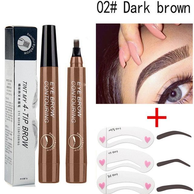 Eyelash Mascara 4D Silk Fiber Long Curling Black Waterproof Silicone Brush Head Lengthening Thicker (M2)(1U86)