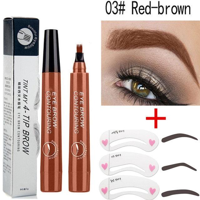 Eyelash Mascara 4D Silk Fiber Long Curling Black Waterproof Silicone Brush Head Lengthening Thicker (M2)(1U86)