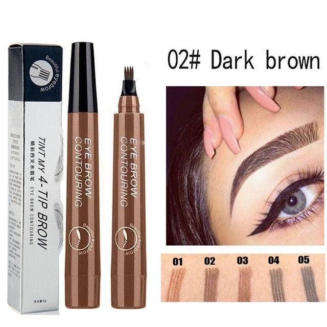 Eyelash Mascara 4D Silk Fiber Long Curling Black Waterproof Silicone Brush Head Lengthening Thicker (M2)(1U86)
