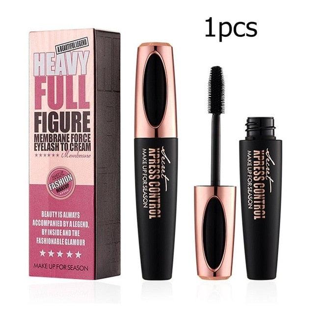 4D Silk Fiber Eyelash Makeup Waterproof Mascara Black Mascara Eye Lashes Extension Curling Mascara (M2)(1U86)