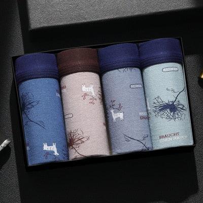 4PCS/Set High Quality Brand Boxer - Men's Underwear U Convex Boxers Shorts (TG6)