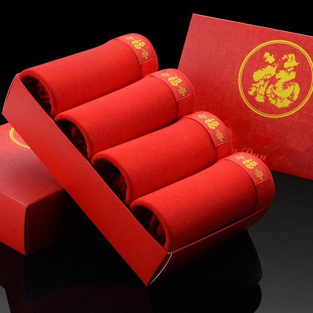 4PCS/Set High Quality Brand Boxer - Men's Underwear U Convex Boxers Shorts (TG6)