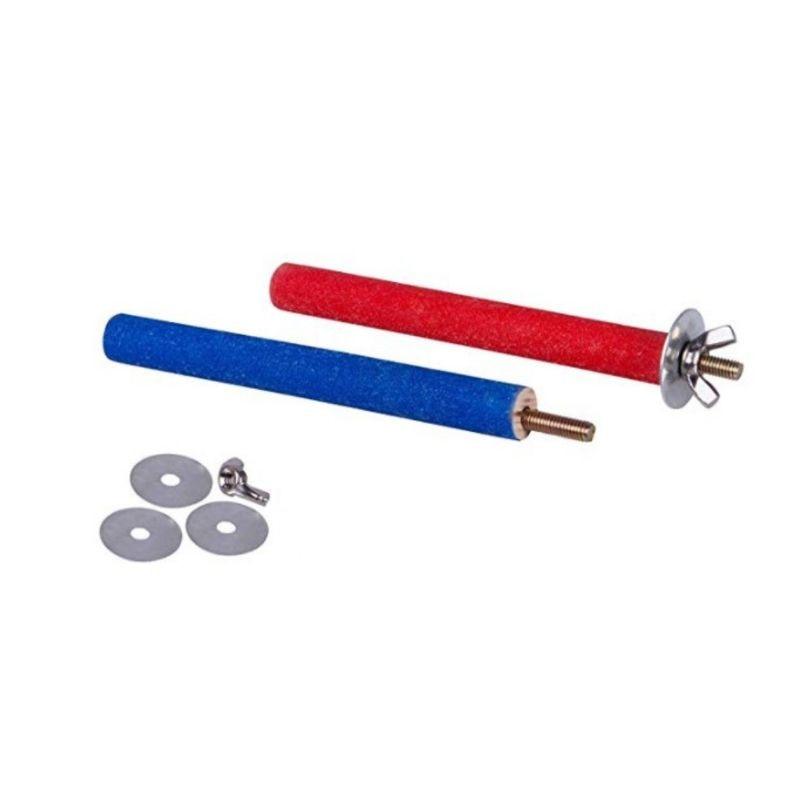 4Pcs Pet Bird Perch Stand Toys Wooden Parrot Platform Claw Grinding Bar Stick (7W4)(F76)