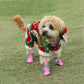 4Pcs/set Reflective Dog Shoes - No-Slip Waterproof Boots Breathable Rain Footwear Paw Protector Outdoor (W8)(F69)