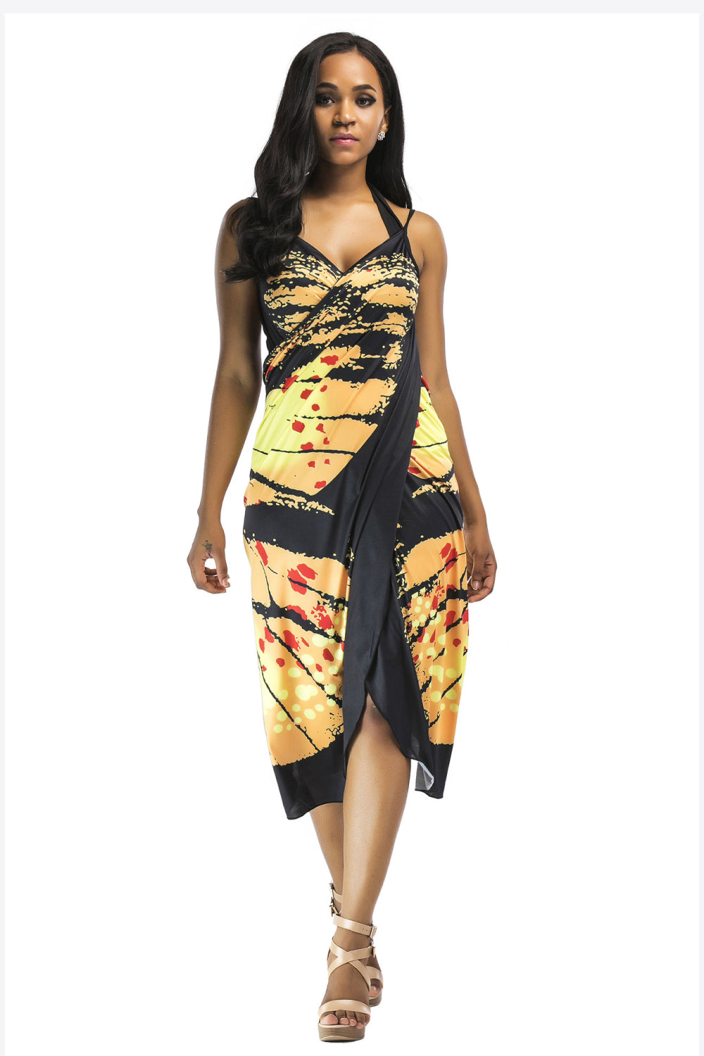 Butterfly Spaghetti Strap Cover Up (TB11D) T