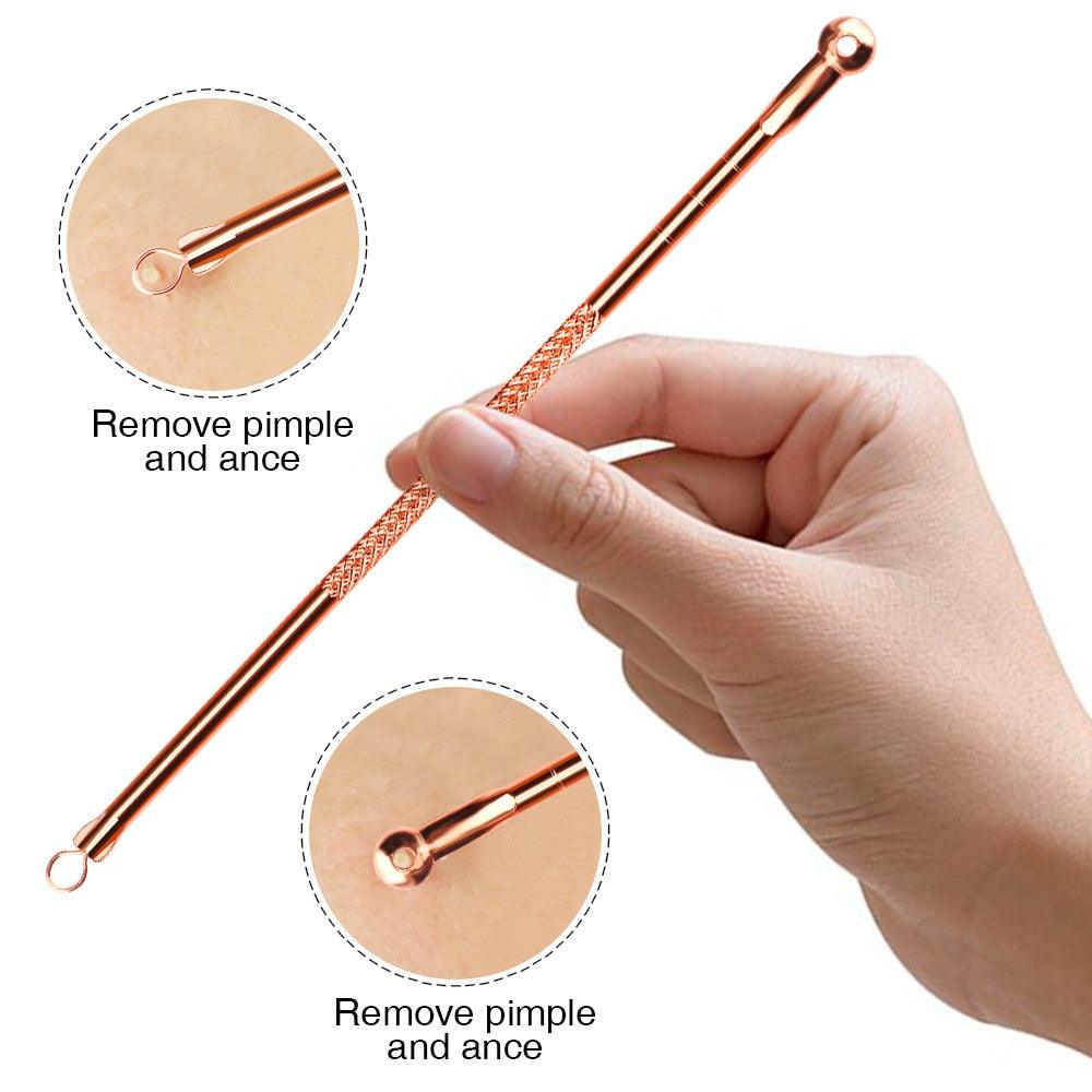 4pcs Acne Blackhead Removal Needles Pimple Acne Extractor Black Head Pore Cleaner Deep (M5)(M1)(1U86)