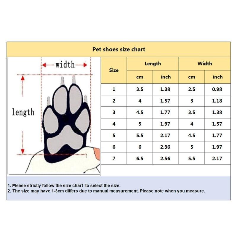 4pcs Antiskid Puppy Shoes Pet Protection Soft-soled Pet Dog Shoes - Winter Soft Supplies Pet Paw Care (2U69)