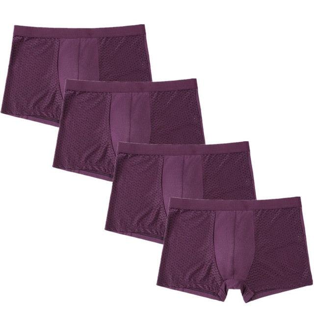 4pcs/Lot Panties Men's Underwear Boxers - Underpants Shorts Large Size Boxers (TG6)(F92)