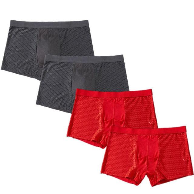 4pcs/Lot Panties Men's Underwear Boxers - Underpants Shorts Large Size Boxers (TG6)(F92)