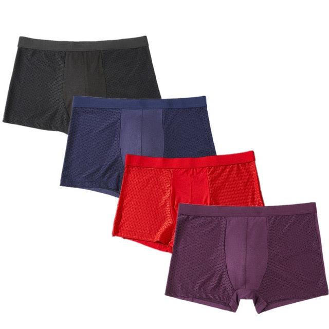 4pcs/Lot Panties Men's Underwear Boxers - Underpants Shorts Large Size Boxers (TG6)(F92)