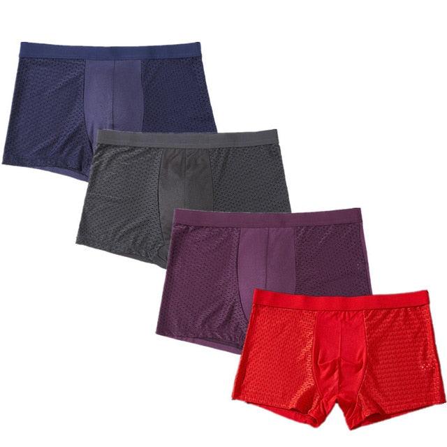 4pcs/Lot Panties Men's Underwear Boxers - Underpants Shorts Large Size Boxers (TG6)(F92)