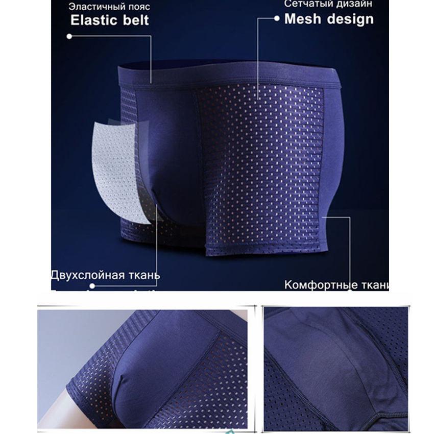 4pcs/Lot Panties Men's Underwear Boxers - Underpants Shorts Large Size Boxers (TG6)(F92)