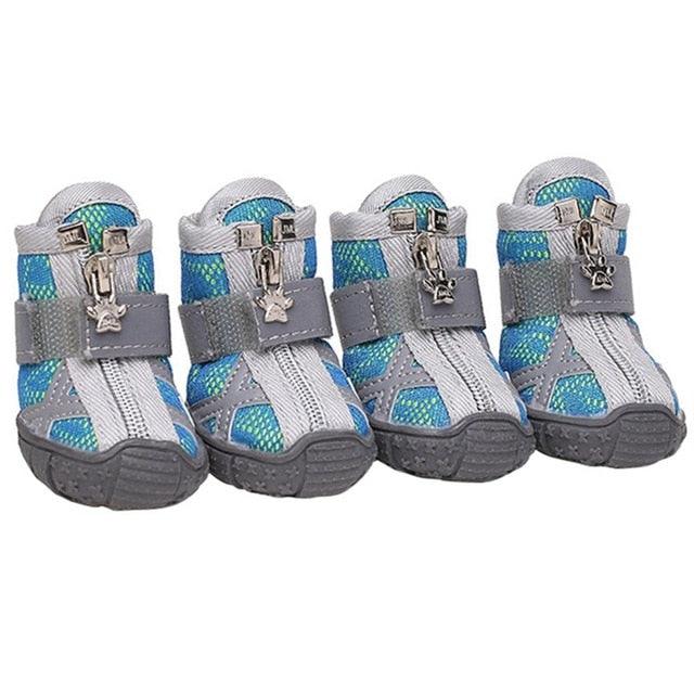 4pcs Waterproof Winter Pet Dog Shoes - Anti-slip Rain Snow Boots Footwear Thick Warm Small Puppy Dog Socks Booties (W8)