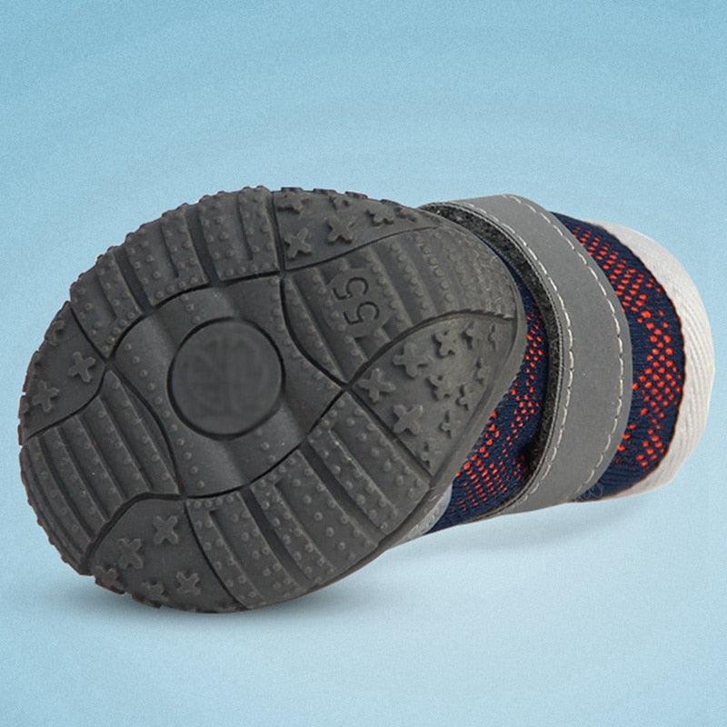 4pcs Waterproof Winter Pet Dog Shoes - Anti-slip Rain Snow Boots Footwear Thick Warm Small Puppy Dog Socks Booties (W8)