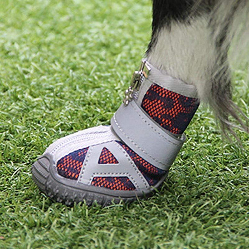 4pcs Waterproof Winter Pet Dog Shoes - Anti-slip Rain Snow Boots Footwear Thick Warm Small Puppy Dog Socks Booties (W8)