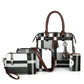 Trending 4pcs/lot Plaid Fashion Handbag - Women's Clutches Shoulder Bag (4U43)