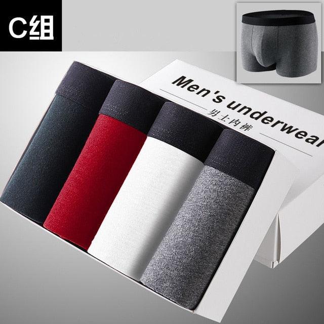 Great 4pcs/lot Men's Underwear - Breathable Boxer (D9)(TG6)