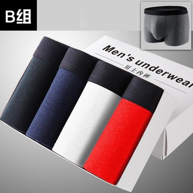 Great 4pcs/lot Men's Underwear - Breathable Boxer (D9)(TG6)
