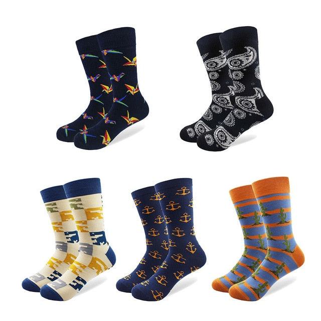 Great Trending 5 Pairs/lot Colorful Cotton Socks (3WH1)(2WH1)(F31)