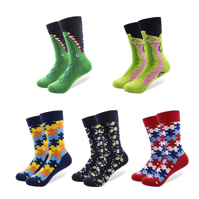 Great Trending 5 Pairs/lot Colorful Cotton Socks (3WH1)(2WH1)(F31)