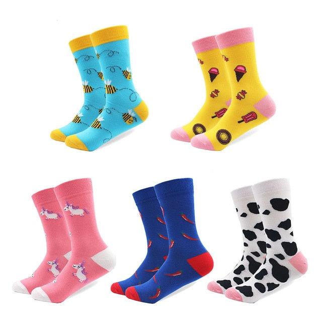 Great Trending 5 Pairs/lot Colorful Cotton Socks (3WH1)(2WH1)(F31)