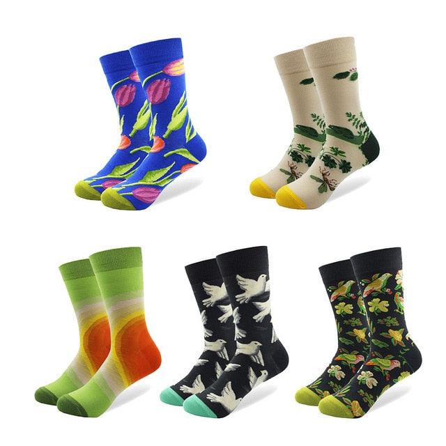 Great Trending 5 Pairs/lot Colorful Cotton Socks (3WH1)(2WH1)(F31)