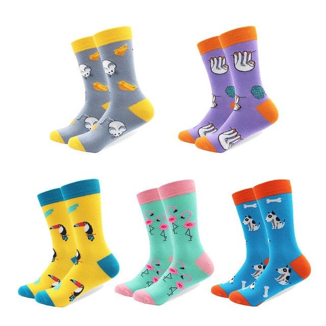 Great Trending 5 Pairs/lot Colorful Cotton Socks (3WH1)(2WH1)(F31)