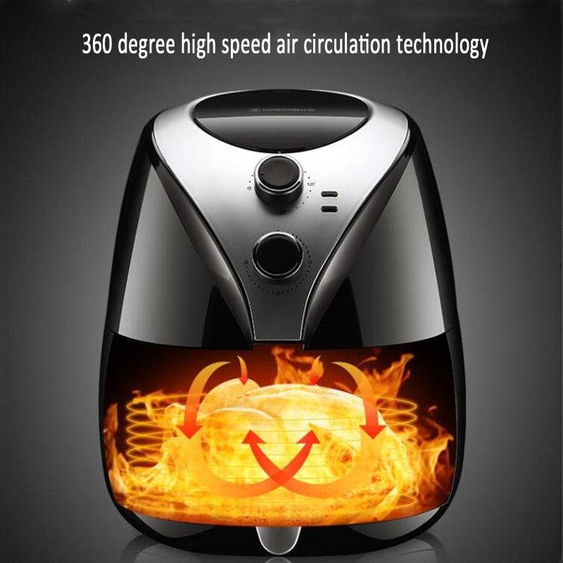 5 liters Air fryer Electric fryer Home use Multifunction Fully automatic no fuel French fries machine (H3)(1U59)