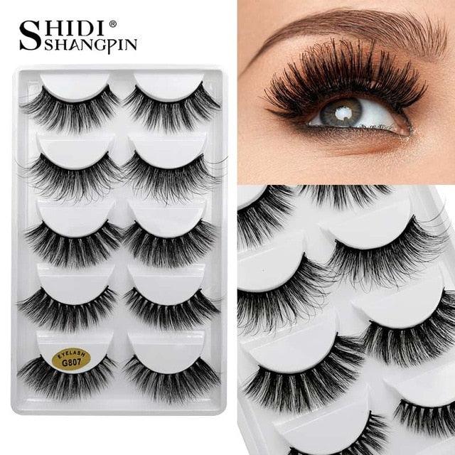 5 pairs mink eyelashes false eyelashes natural false lashes 3d mink lashes 3d lashes (D86)(M2)(M4)(1U86)