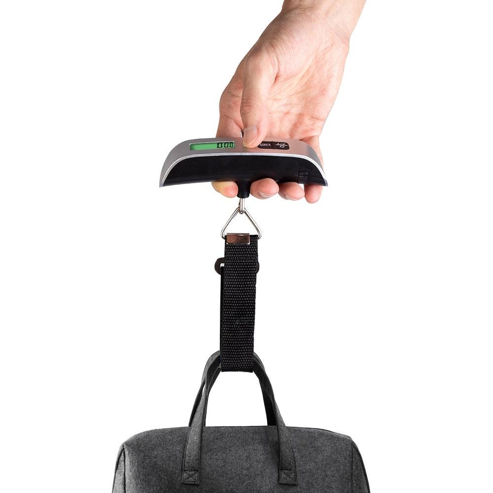 50kg/110lb Digital Electronic Luggage Scale - Portable Suitcase Scale Handled Travel Bag (LT6)(F104)