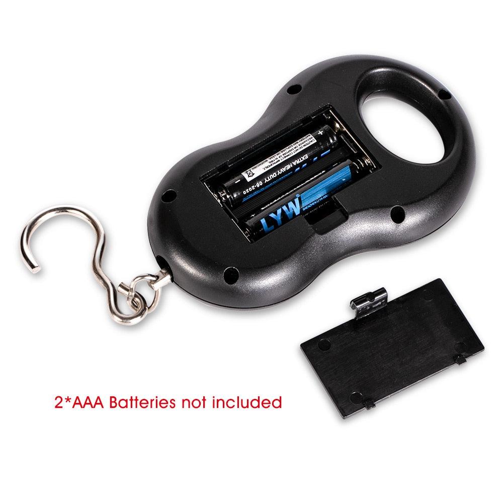 50kg x 10g Mini Digital Scale For Fishing Luggage - Travel Weighting Steelyard Hanging Electronic Hook Scale (LT6)(F104)