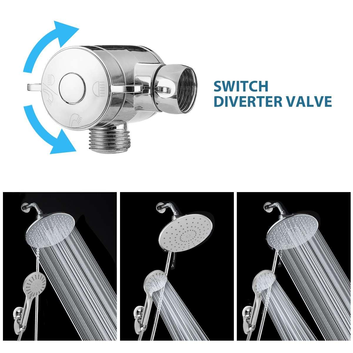 5PCS/Set Shower Set Shower Head Shower Tube Shower Wall Holder Stainless Steel Rustproof ABS Shower Kit (D65)(B&3)(1U65)