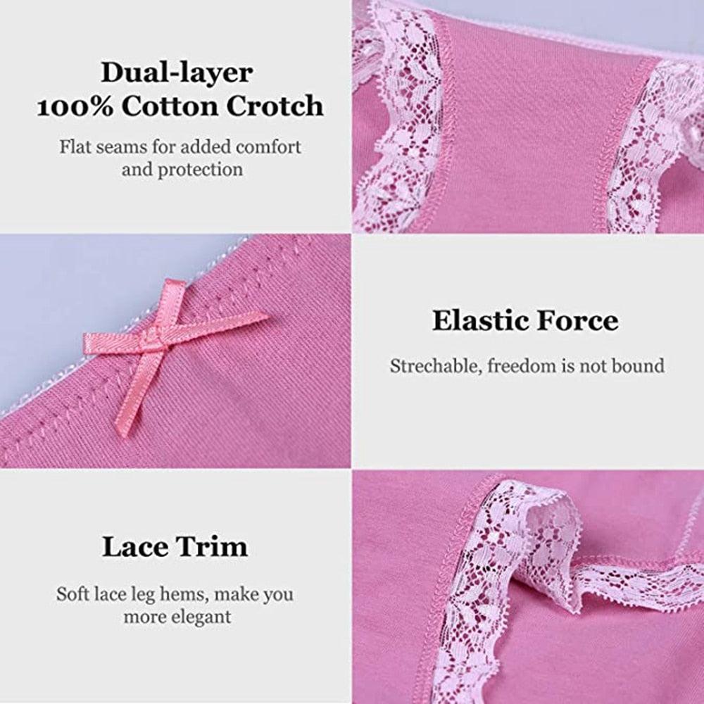 Trending 5Pcs/Pack Women's Panties - Soft Cotton Breathable Comfort Underwear - Sexy Stretchy Bikini (D28)(TSP2)(TSP4)
