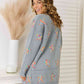 Star Pattern Open Front Cardigan with Pockets