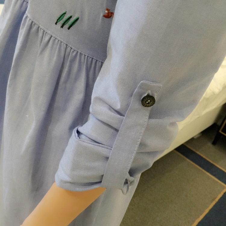Nice Waist Pleated Cotton Maternity Shirt - Summer & Spring Blouse Tops - Pregnant Women Pregnancy Clothing (Z1)(F4)