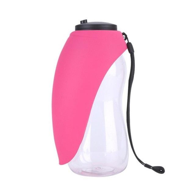 680ml Portable Pet Dog Water Bottle - Silicone Sport Travel Dog Water Bowl - For Puppy Cat Outdoor Pet Drinking (2U71)