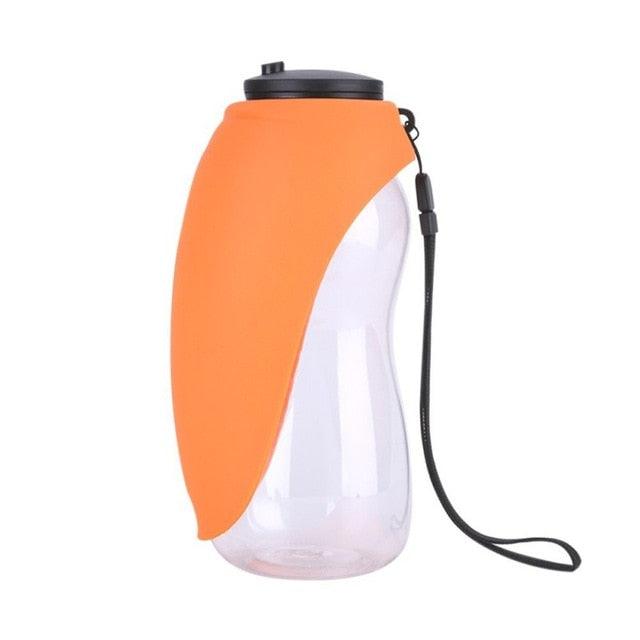 680ml Portable Pet Dog Water Bottle - Silicone Sport Travel Dog Water Bowl - For Puppy Cat Outdoor Pet Drinking (2U71)