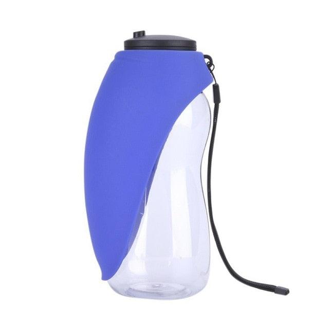 680ml Portable Pet Dog Water Bottle - Silicone Sport Travel Dog Water Bowl - For Puppy Cat Outdoor Pet Drinking (2U71)