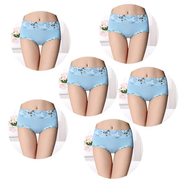 Trending 6pcs/lot Women's Underwear - Sexy Cotton Girls Briefs Printed Intimate - Plus Size Underwear (D28)(TSP2)