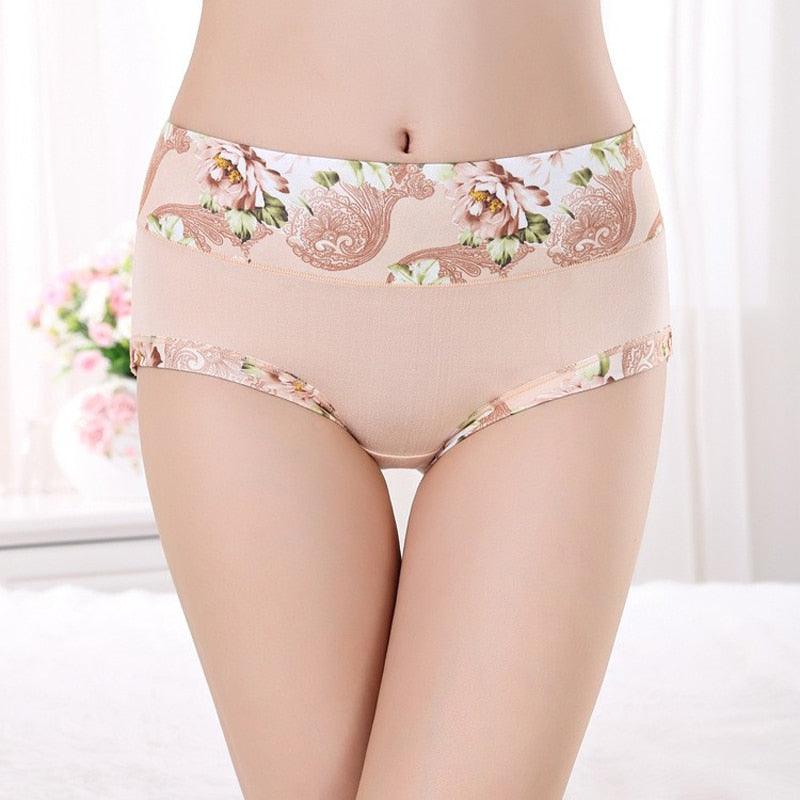 Trending 6pcs/lot Women's Underwear - Sexy Cotton Girls Briefs Printed Intimate - Plus Size Underwear (D28)(TSP2)
