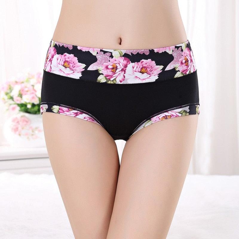 Trending 6pcs/lot Women's Underwear - Sexy Cotton Girls Briefs Printed Intimate - Plus Size Underwear (D28)(TSP2)
