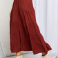 Zenana Full Size Wide Waistband Tiered Midi Skirt (TB7) T - Deals DejaVu