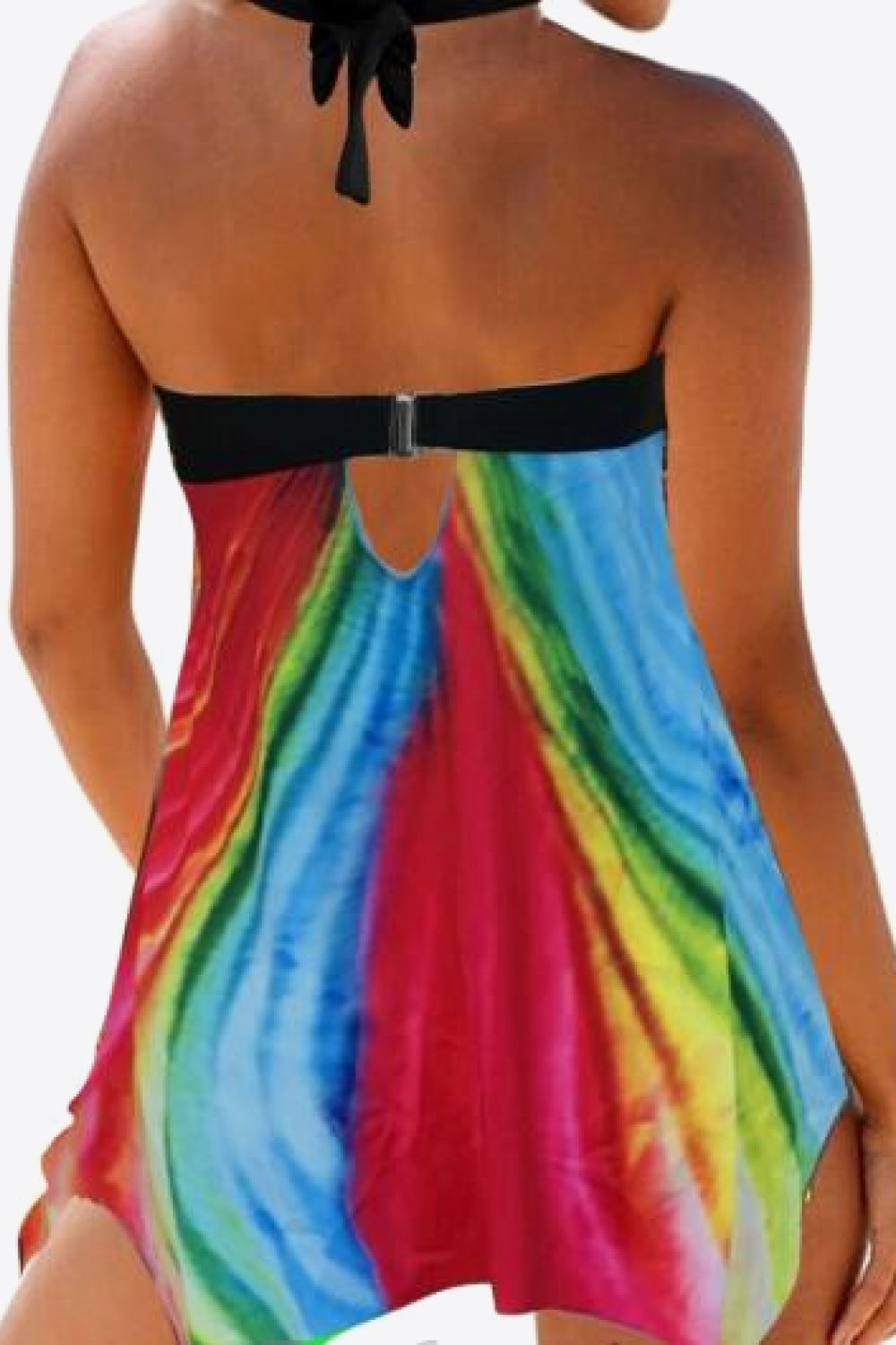 Multicolored Halter Neck Two-Piece Swimsuit (TB13D) T