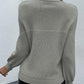Pearl Detail Round Neck Sweater