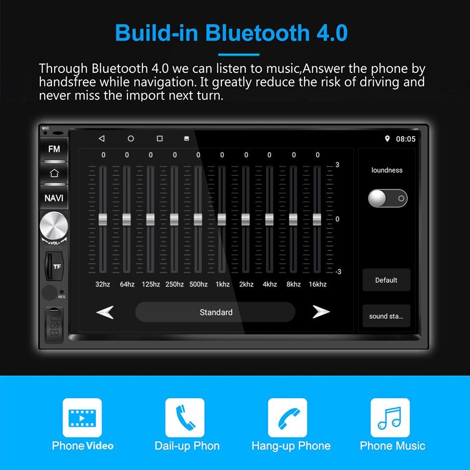7inch Android 8.1 Quad Core DDR2G-32G Car radio Multimedia Video Player Mirror Link Universal Wifi Bluetooth auto Stereo GPS (CT2)(CT5)(F60)