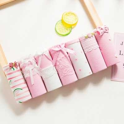 Great 7pcs/lot Women's Panties - Cotton Underwear Briefs Sexy Lingeries - Girls Cute Panty (D28)(TSP3)
