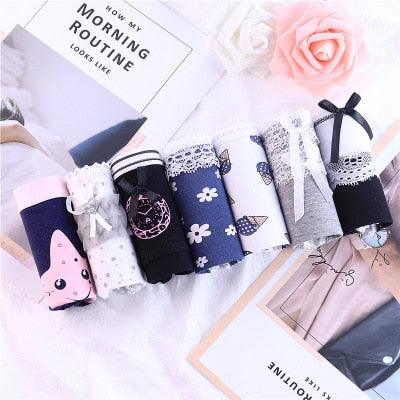 Great 7pcs/lot Women's Panties - Cotton Underwear Briefs Sexy Lingeries - Girls Cute Panty (D28)(TSP3)