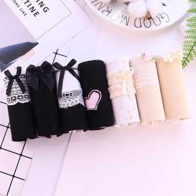 Great 7pcs/lot Women's Panties - Cotton Underwear Briefs Sexy Lingeries - Girls Cute Panty (D28)(TSP3)
