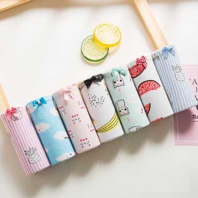 Great 7pcs/lot Women's Panties - Cotton Underwear Briefs Sexy Lingeries - Girls Cute Panty (D28)(TSP3)